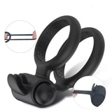 Erodit Siliconen clitoris stimulerende vibratie cockring