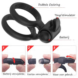 Erodit Siliconen clitoris stimulerende vibratie cockring